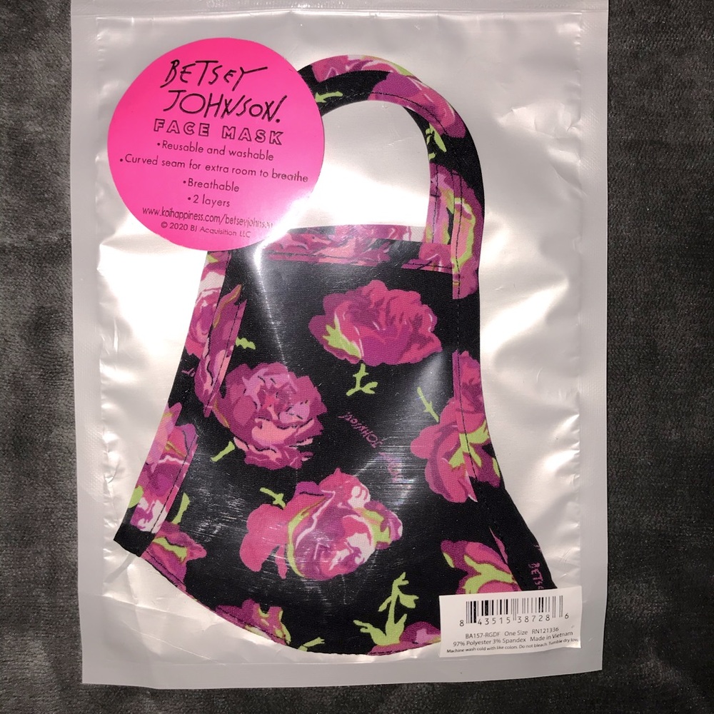 koi Betsey Johnson Reversible Face Mask